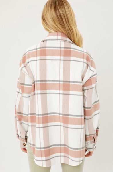 PLAID LONGLINE JACKET